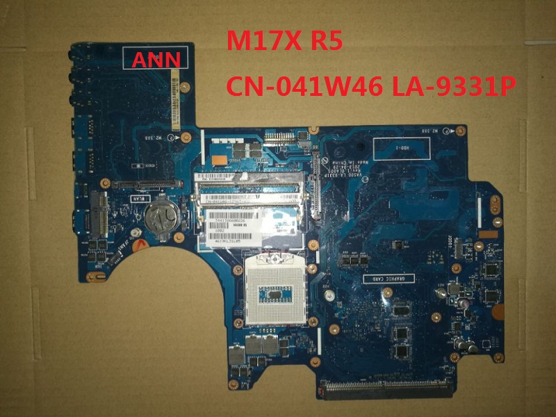 CN-041W46 41W46 For Dell M17X R5 mainboard VAS00 LA-9331P