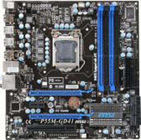 P55M-GD41 LGA1156 Intel P55 CrossFireX Motherboard