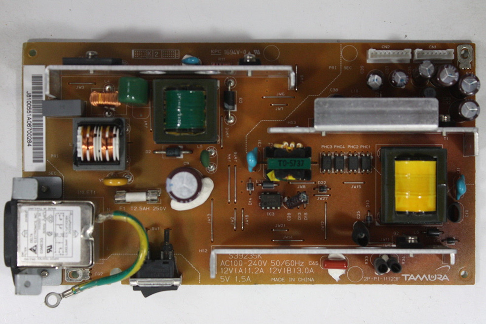 Free Shipping>Original 2P-P1-11123F TAMURA power supply board wr