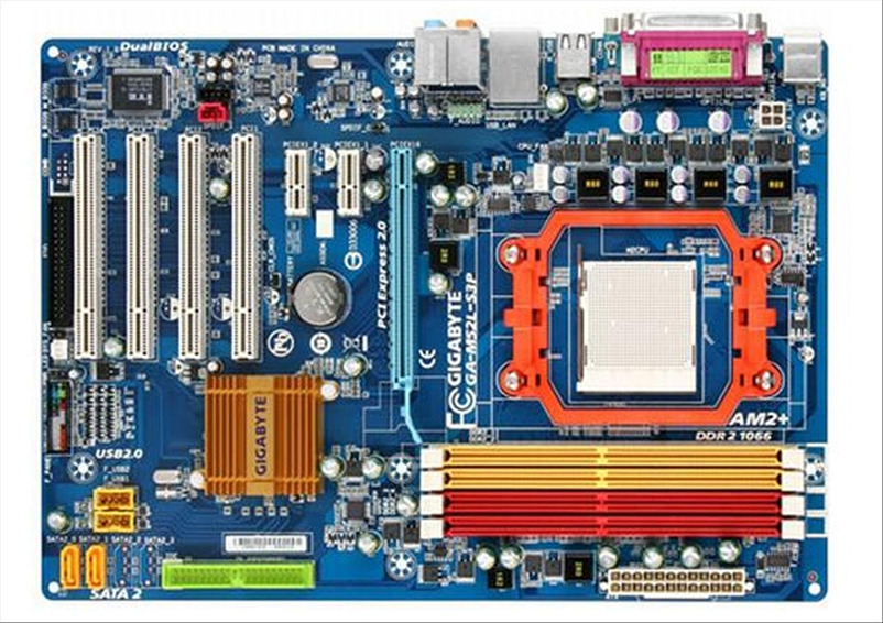 Gigabyte GA-M52L-S3P nForce 520LE Socket AM2+ 8 Channel Audi