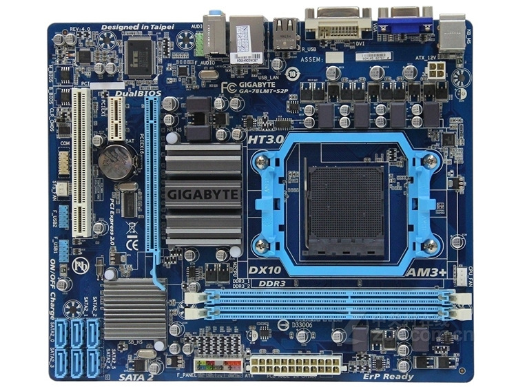 GIGABYTE GA-MA78LM-S2 AM3/AM2+/AM2 AMD 760G Micro ATX AMD Mo