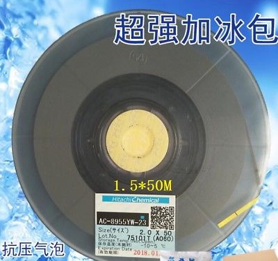 New Date Original For Hitachi ACF AC-8955YW-23 Conductive Tape COG Use 1.5MM*50M