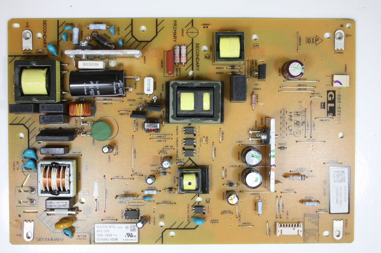 Sony 32" KDL-32EX340 APS-331 Power Supply Board Unit