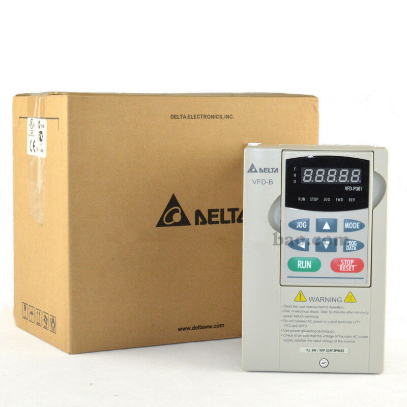 VFD022B23B DELTA VFD-B Inverter Frequency converter 2.2kw 3HP 3 PHASE 220V 400HZ