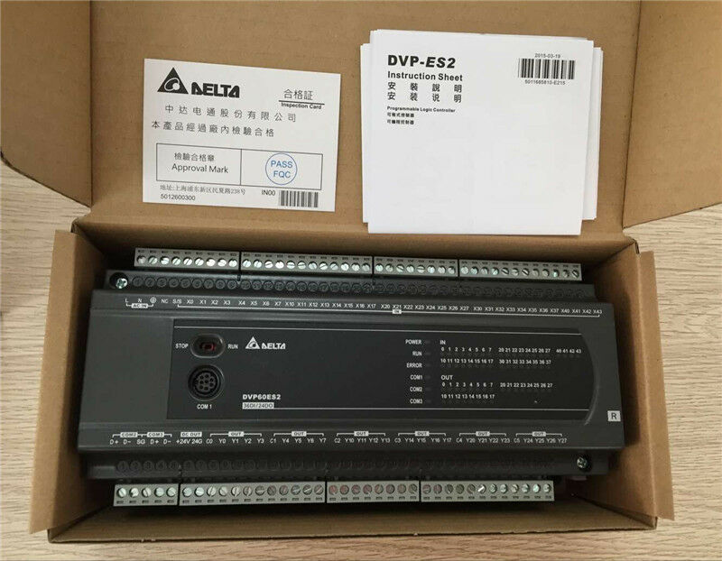 DVP60ES200R Delta ES2 Series Standard PLC DI 36 DO 24 Relay new in box