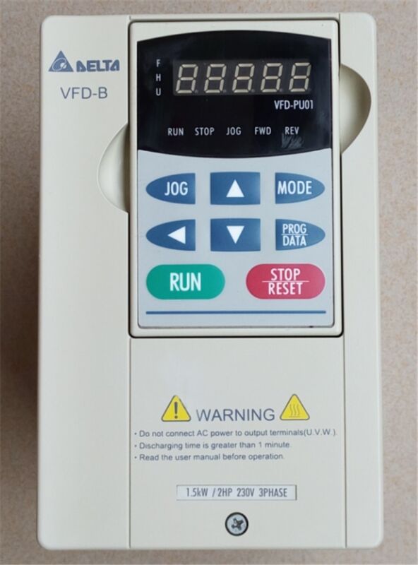 VFD015B23A DELTA VFD-B Inverter Frequency converter 1.5kw 2HP 3 PHASE 220V 400HZ