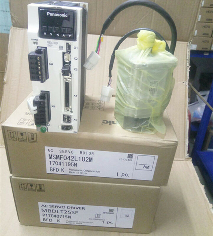 MSMF042L1U2M+MBDLT25SF AC Servo motor drive kits 60mm 400w 3000rpm 1.27Nm