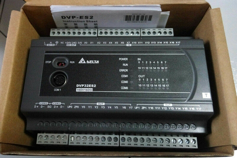 DVP32ES200T Delta ES2 Series Standard PLC DI 16 DO 16 Transistor new in box