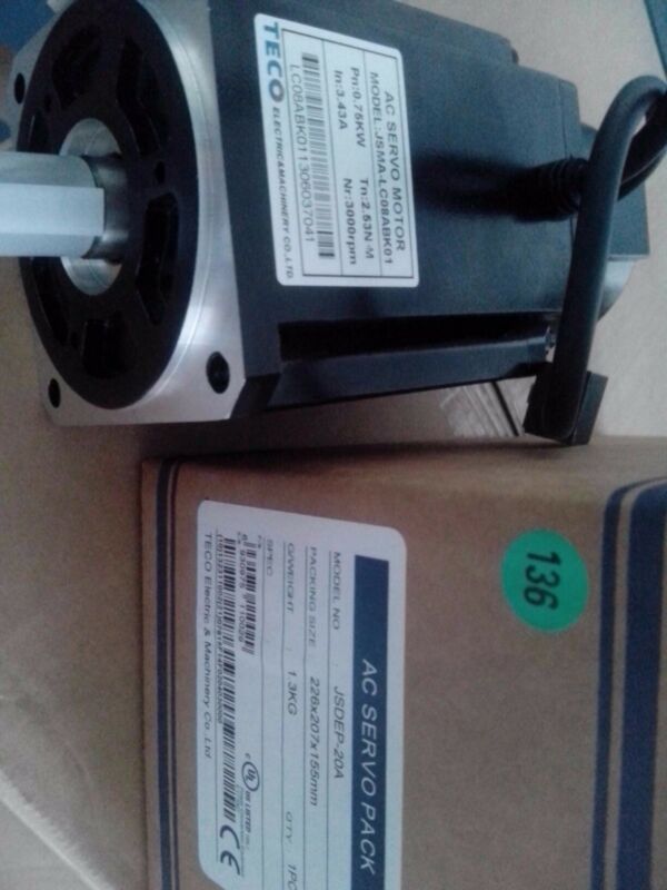 NEW ORIGINAL TECO AC SERVO MOTOR JSMA-LC08ABK01 EXPEDITED SHIPPING