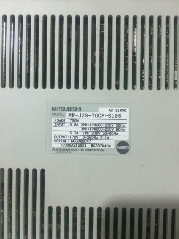 MITSUBISHI AC SERVO DRIVER MR-J2S-70CP-S186 NEW ORIGINAL EXPEDITED SHIPPING