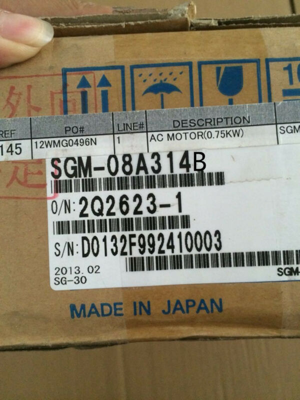 YASKAWA AC SERVO MOTOR SGM-08A314B NEW ORIGINAL EXPEDITED SHIPPING SGM08A3