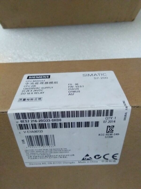 New Siemens PLC 6ES7 216-2BD23-0XB0 6ES7216-2BD23-0XB0 In Box SHIPPING