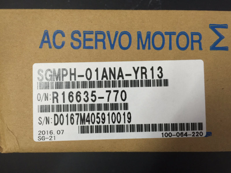 1PC YASKAWA AC SERVO MOTOR SGMPH-01ANA-YR13 NEW ORIGINAL EXPEDITED SHIPPING