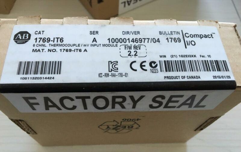 NEW Allen Bradley 6 CHNL THERMOCOUPLE I/O Module 1769-IT6 /A