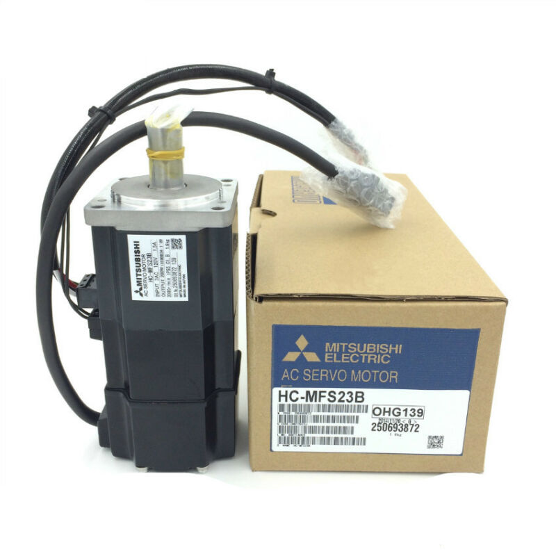 New Mitsubishi Electric HC-MFS23B 3-Phase 120V 1.5A 200W Ac Servo Motor