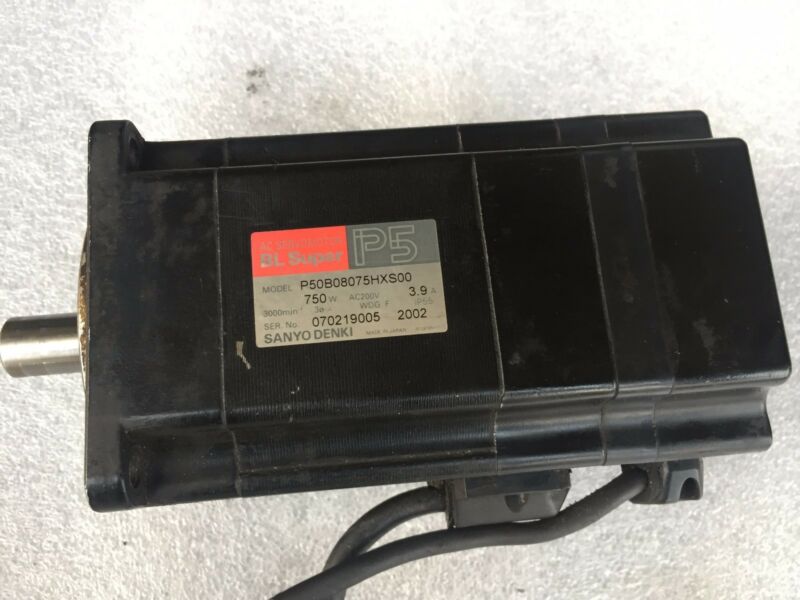 USED SANYO DENKI AC SERVO MOTOR P50B08075HXS00 EXPEDITED SHIPPING