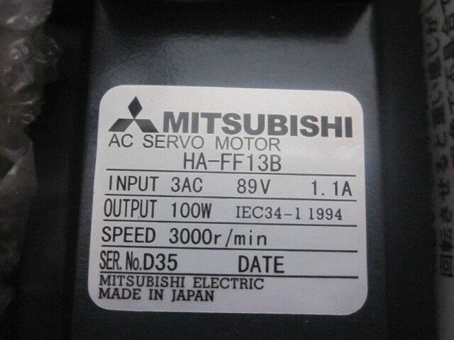 NEW&ORIGINAL MITSUBISHI AC SERVO MOTOR HA-FF13B HAFF13B SHIPPING