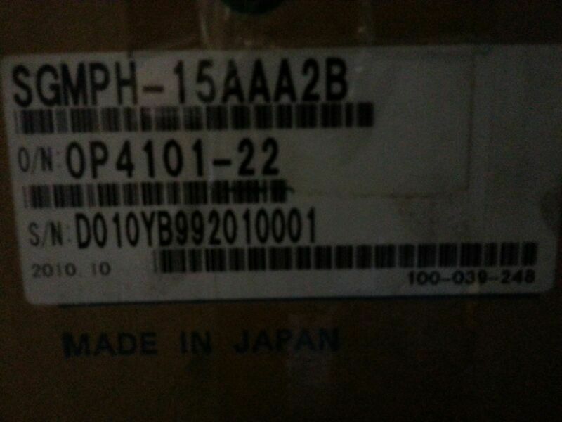 NEW ORIGINAL YASKAWA AC SERVO MOTOR SGMPH-15AAA2B EXPEDITED SHIPPING