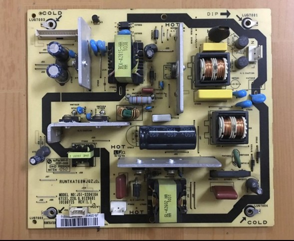 Sharp RUNTKA768WJQZ JSI-320410A Power board for LCD-32G120A