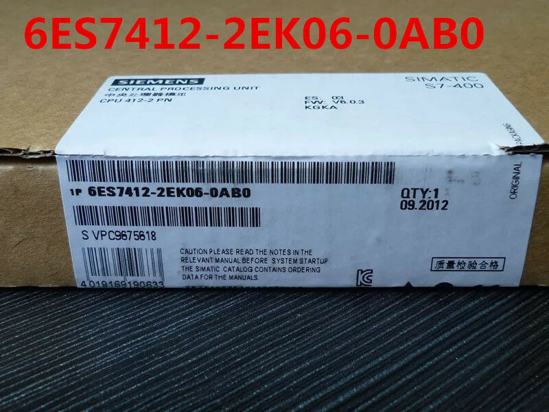 SIEMENS 6ES7412-2EK06-0AB0 6ES7 412-2EK06-0AB0 NEW IN BOX