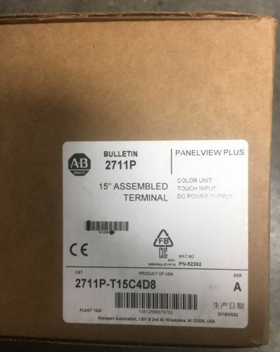 Allen Bradley AB 2711P-T15C4D8 2711PT15C4D8 NEW IN BOX