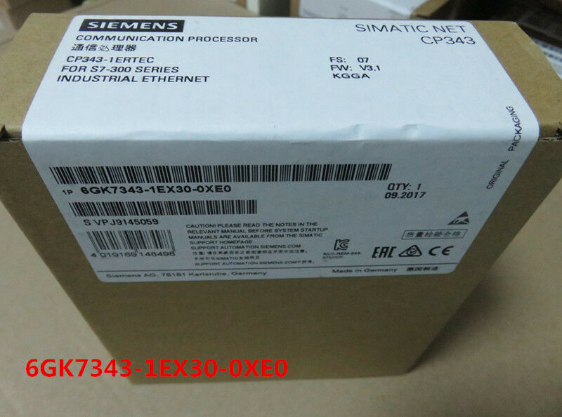 SIEMENS 6GK7343-1EX30-0XE0 6GK7 343-1EX30-0XE0 NEW IN BOX