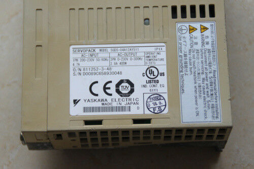 YASKAWA SGDS-04A12AY511 SGDS04A12AY511 used and tested