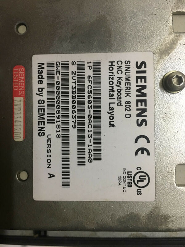 SIEM 6FC5603-0AC13-1AA0 6FC5 603-0AC13-1AA0 used and tested 1PCS