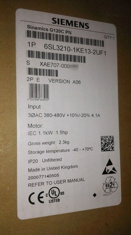 SIEM 6SL3210-1KE13-2UF2 6SL3 210-1KE13-2UF2 New In Box 1PCS