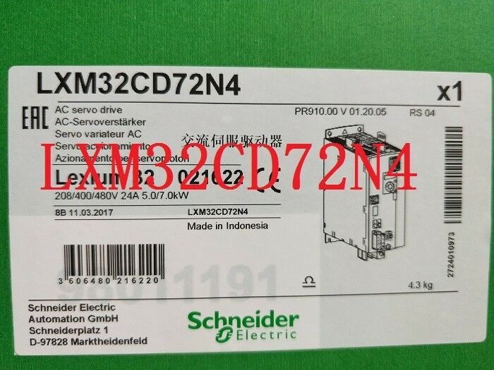 SCHNE LXM32CD72N4 New In Box 1PCS