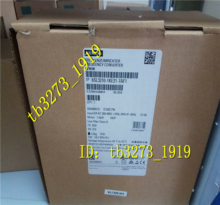 SIE 6SL3210-1KE21-7AF1 6SL3 210-1KE21-7AF1 New In Box 1PCS