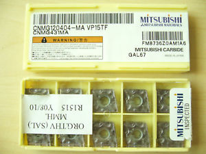 QTY 20x MITSUBISHI CNMG431MA CNMG120404-MA VP15TF NEW