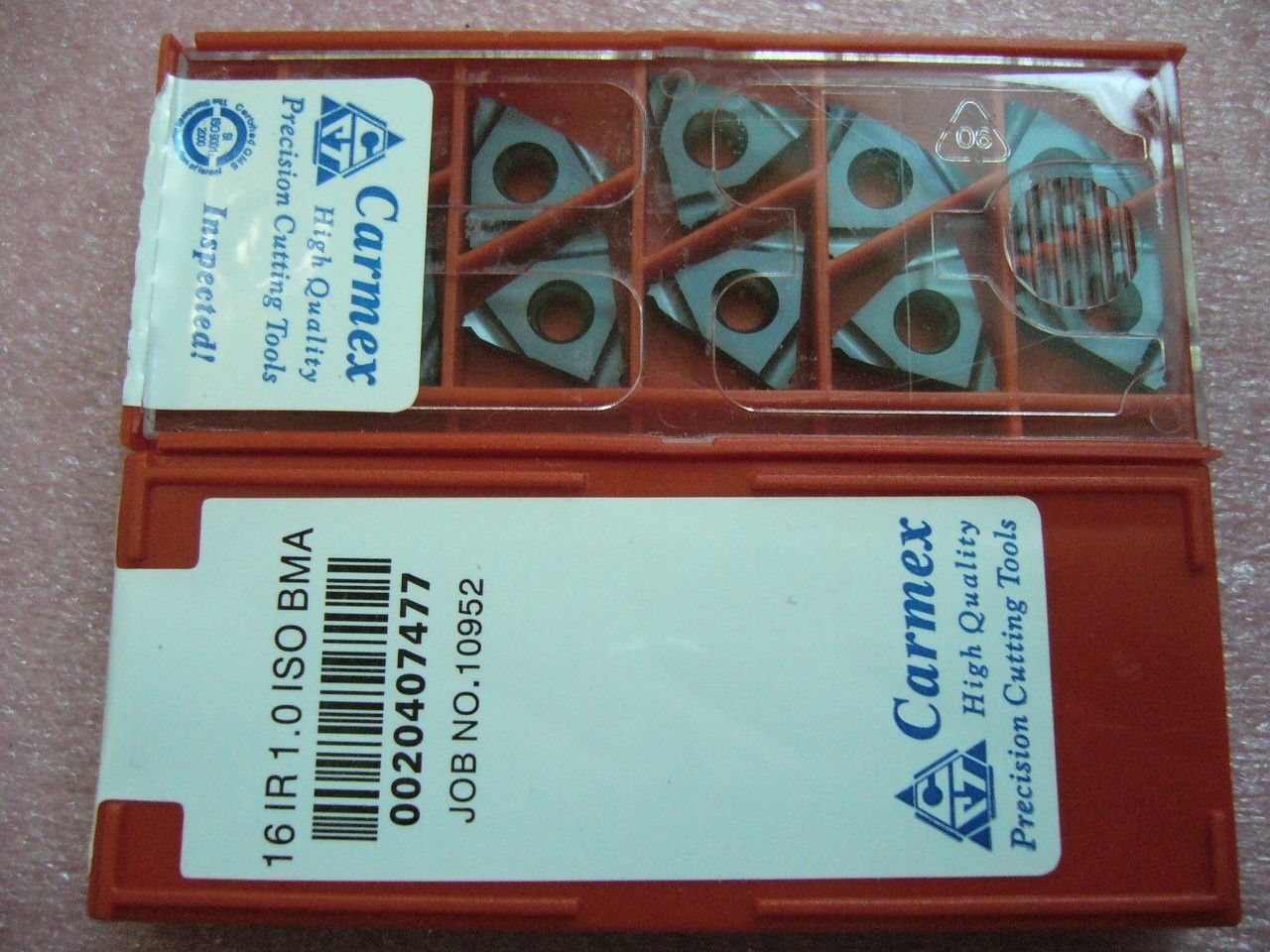 QTY 10x Carmex 16 IR 1.0 ISO BMA Threading Inserts NEW