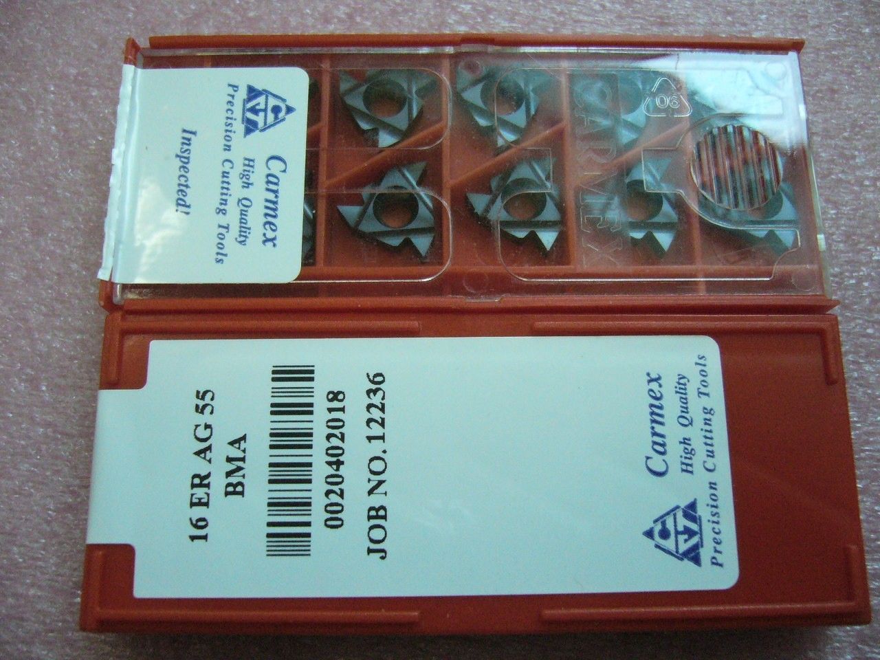 QTY 10x Carmex 16 ER AG55 BMA Threading Inserts NEW