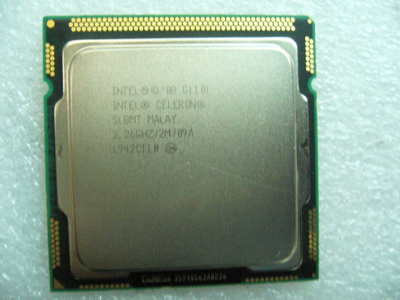 QTY 1x INTEL Celeron CPU G1101 2.26GHZ/2MB LGA1156 SLBMT