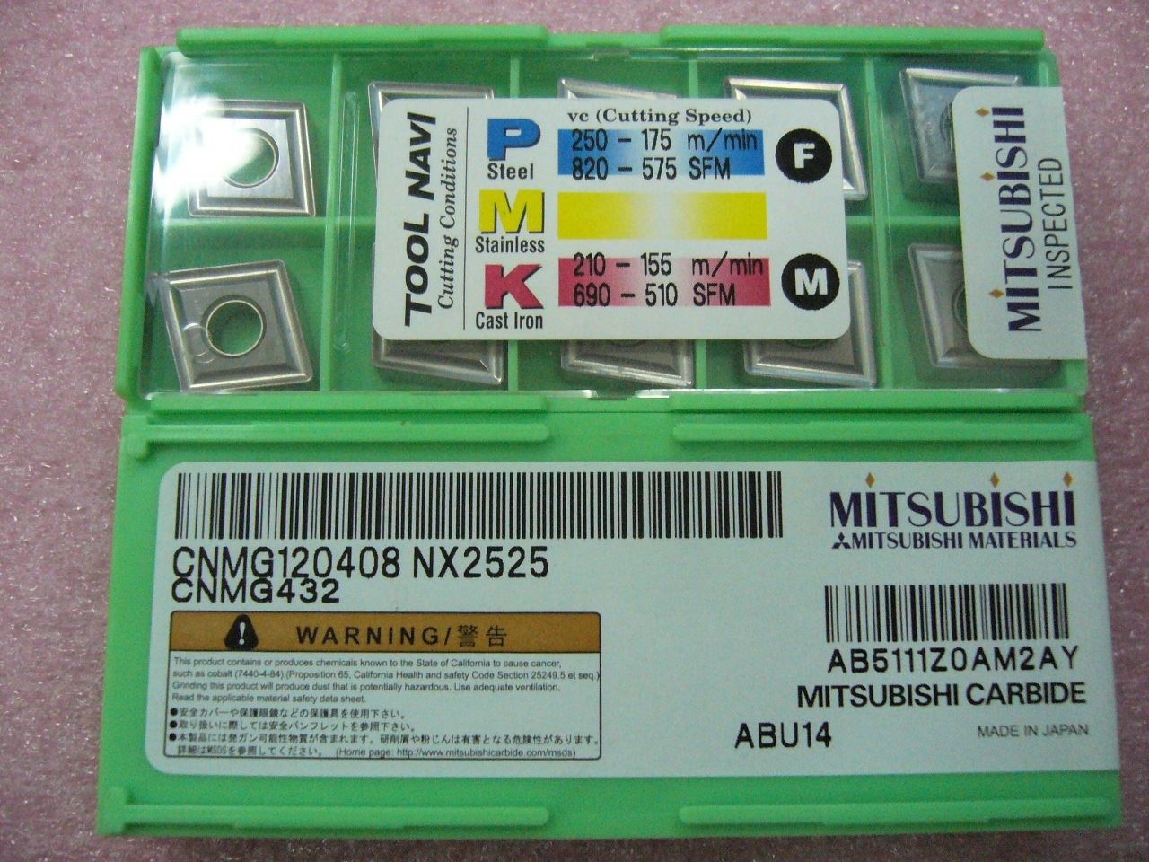 QTY 10x Mitsubishi CNMG432 CNMG120408 NX2525 NEW