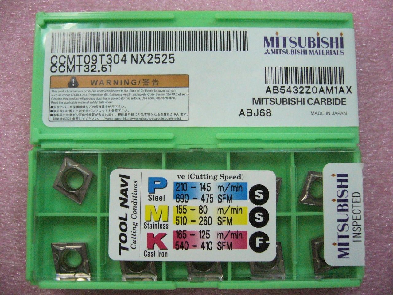 QTY 20x Mitsubishi CCMT32.51 CCMT09T304 NX2525 NEW