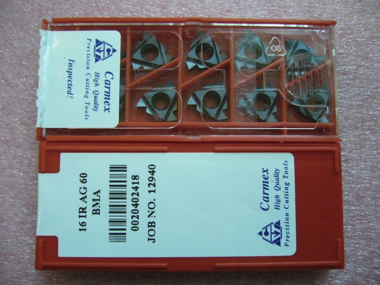 QTY 10x Carmex 16 IR AG60 BMA Threading Inserts NEW