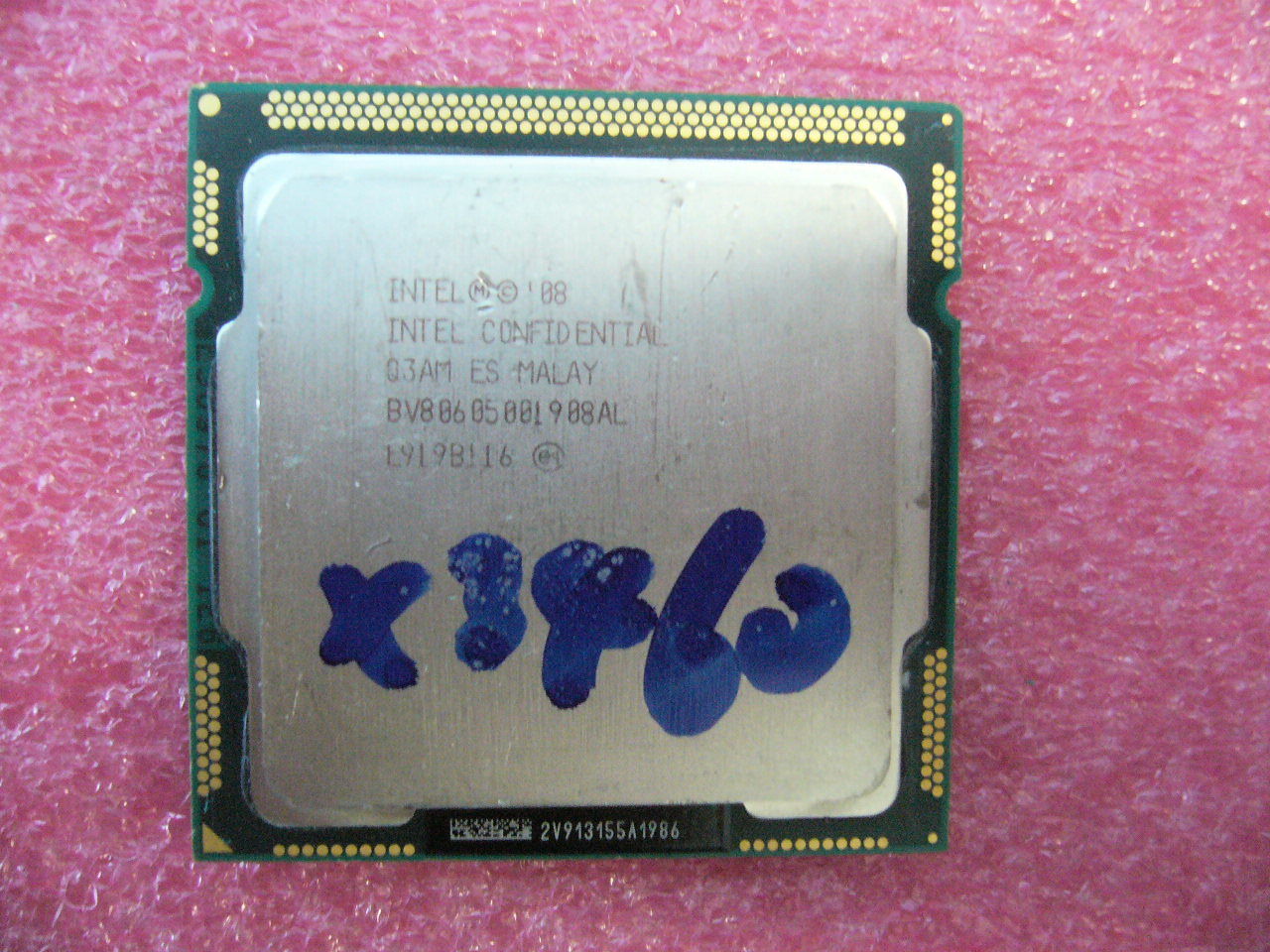 QTY 1x INTEL Xeon ES CPU X3460 2.80GHZ/8MB LGA1156 Q3AM BV80605001908AL