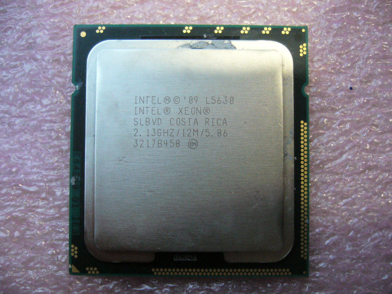 QTY 1x INTEL Quad-Cores CPU L5630 2.13GHZ/12MB 5.86GT/s TDP 40W LGA1366 SLBVD