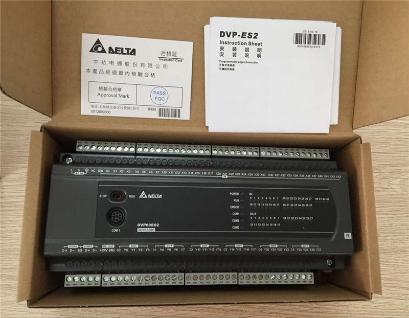 DVP60ES200R Delta ES2 Series Standard PLC DI 36 DO 24 Relay 100-240VAC n