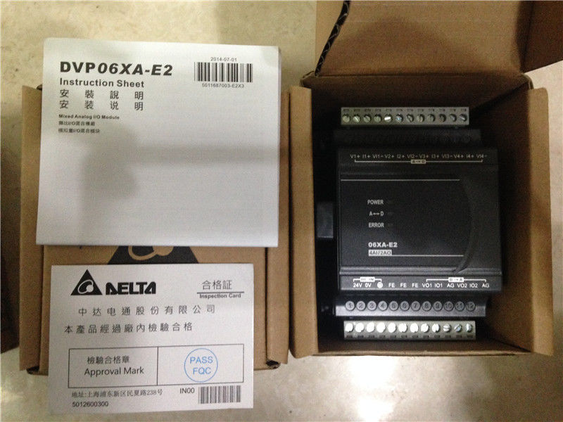 DVP06XA-E2 Delta ES2/EX2 Series Analog I/O Module AI 4 AO 2 new in box