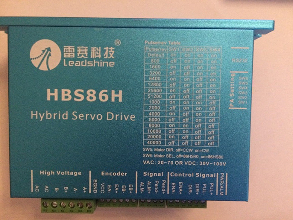 NEMA34 2phase closed loop motor hybrid servo drive HBS86H leadshine 24-7