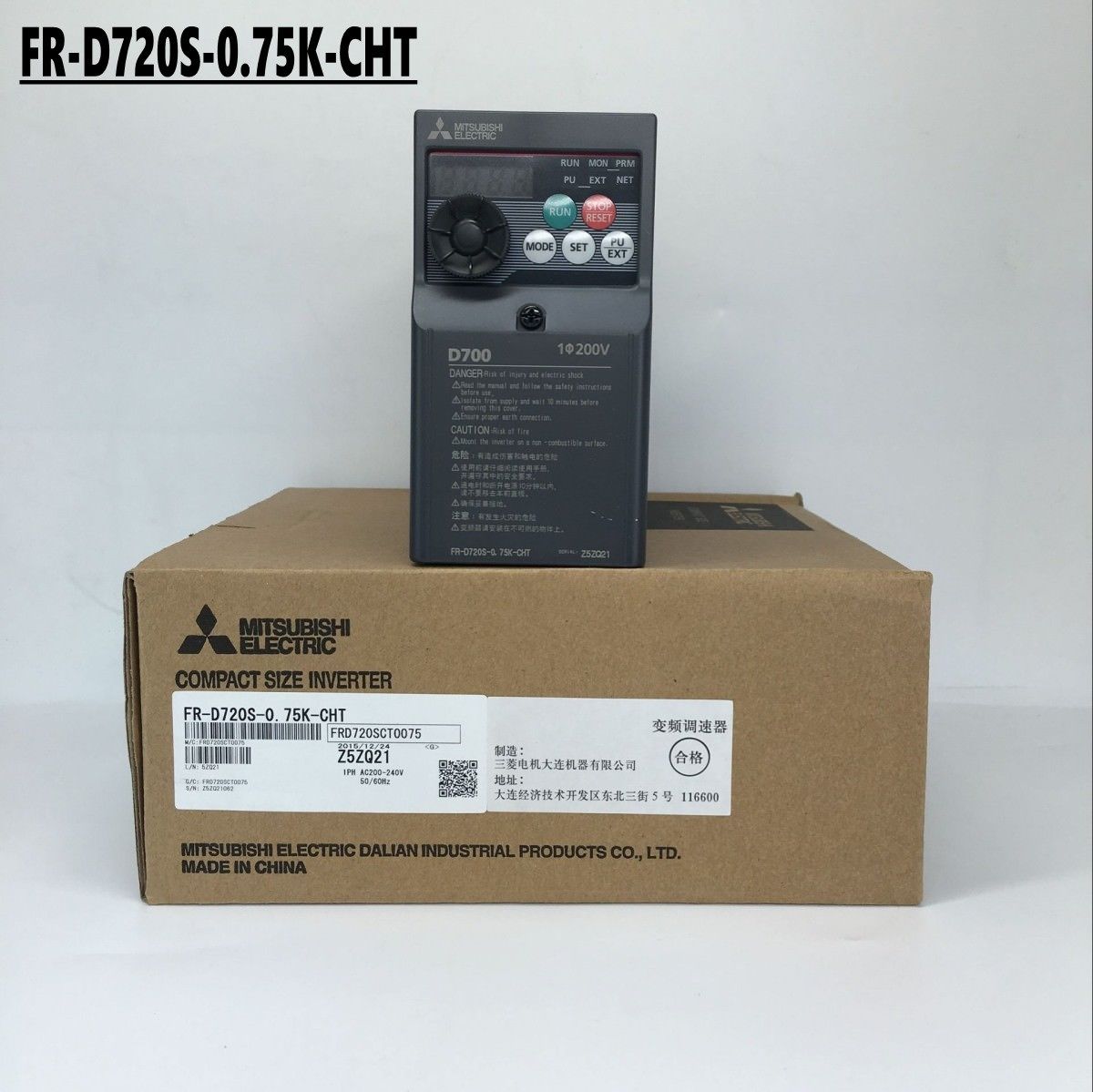 Brand New MITSUBISHI Inverter FR-D720S-0.75K-CHT IN BOX FR-D720S0.75KCHT