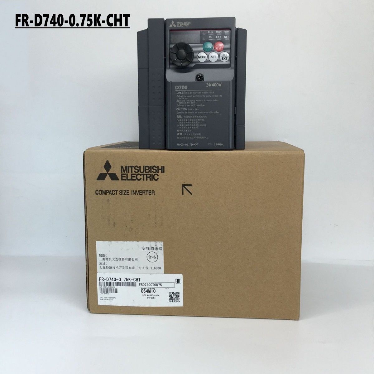 Brand New MITSUBISHI inverter FR-D740-0.75K-CHT In Box FRD7400.75KCHT