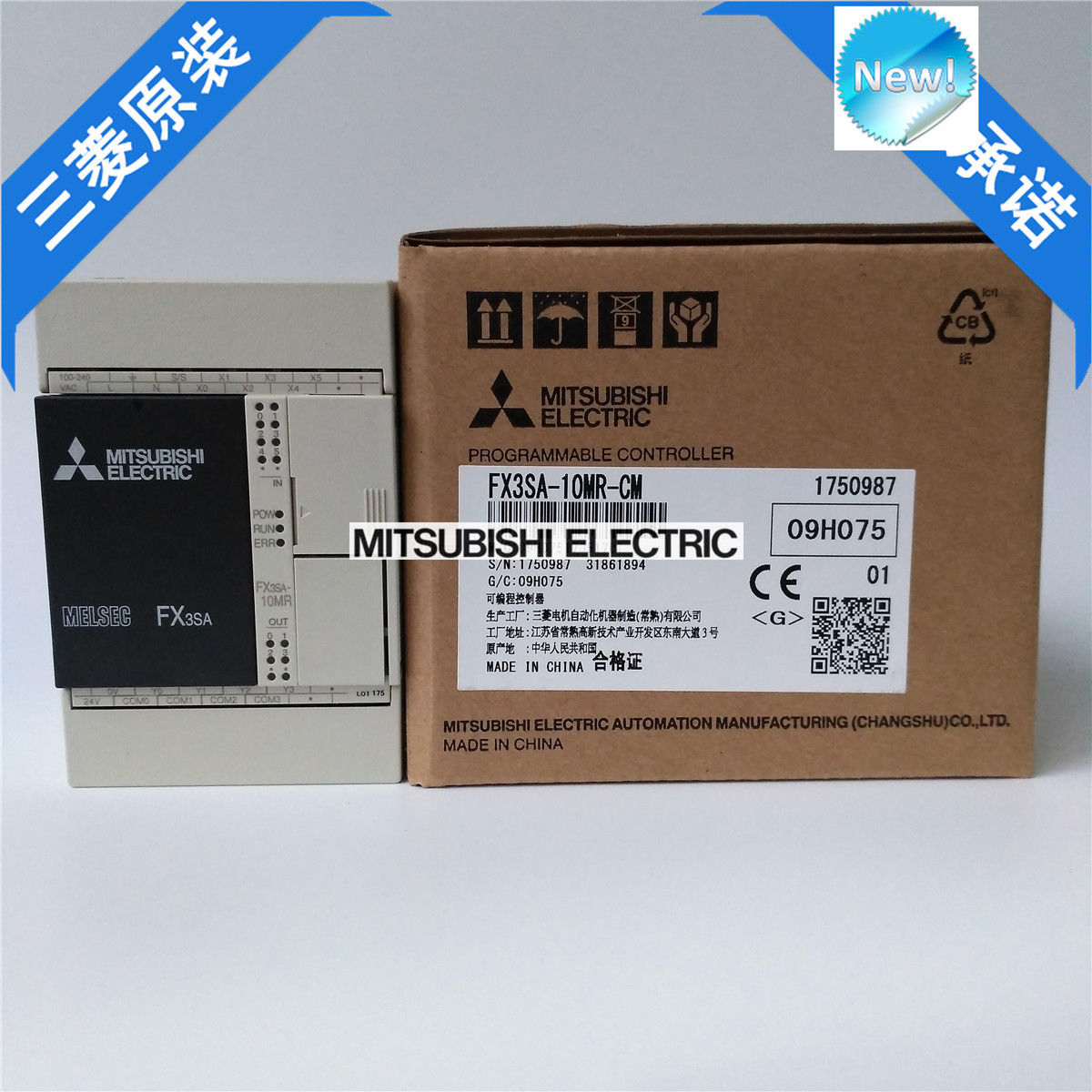 Original New Mitsubishi PLC FX3SA-10MR-CM In Box FX3SA10MRCM