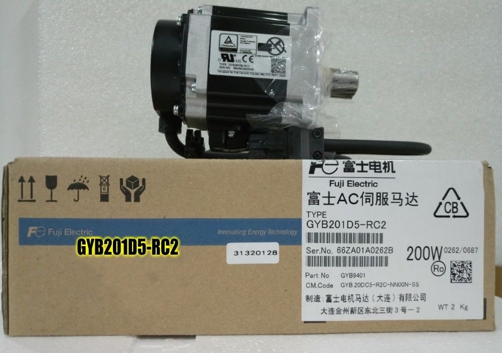 Brand NEW FUJI ELECTRIC AC SERVO MOTOR GYB201D5-RC2 GYB201D5 RC2 IN BOX