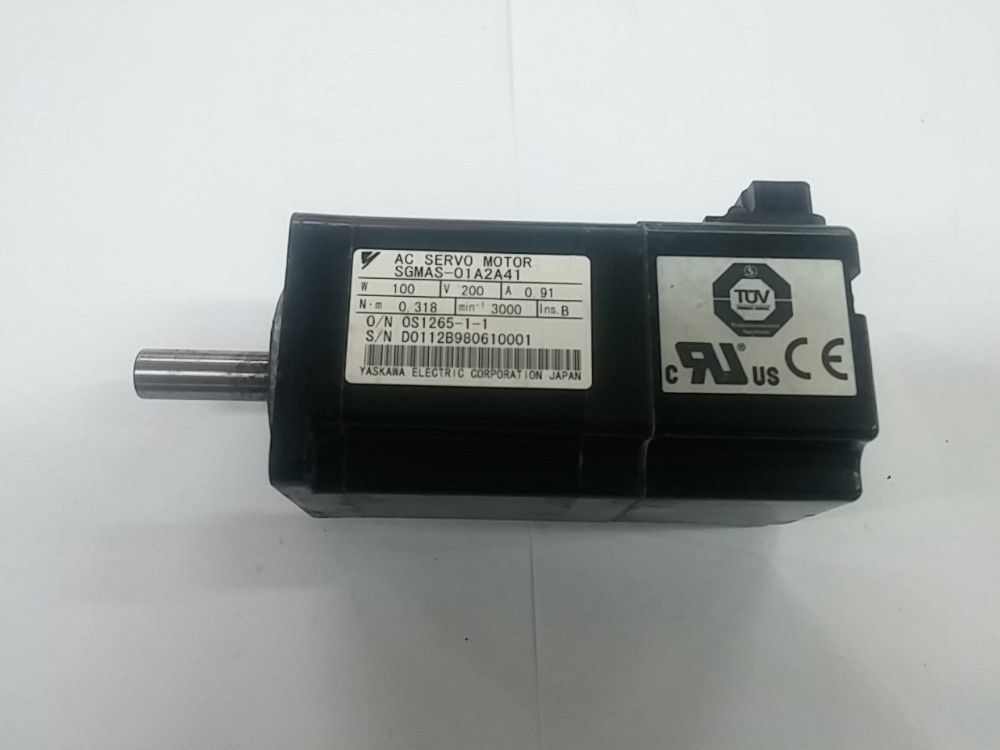 Yaskawa USED 100% TESTED AC SERVO MOTOR SGMAS-01A2A41