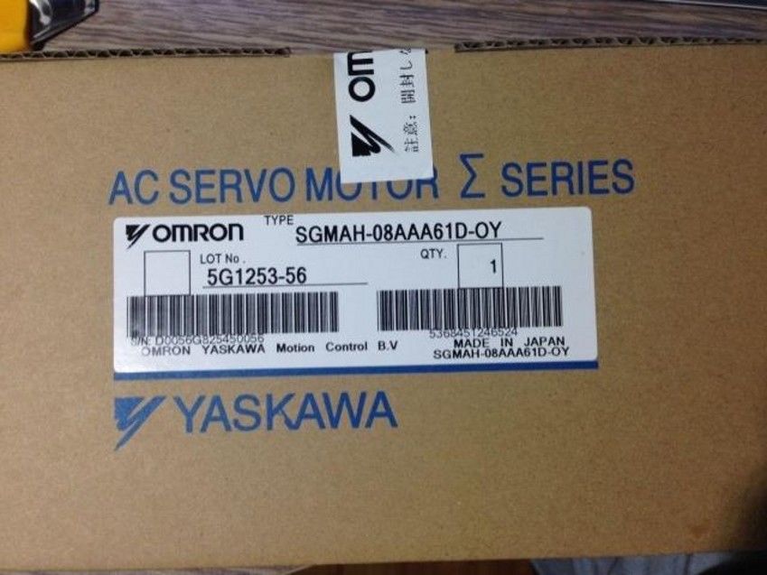 OMRON Yaskawa SGMAH-08AAA61D-OY SGMAH08AAA61DOY AC SERVO MOTOR in box